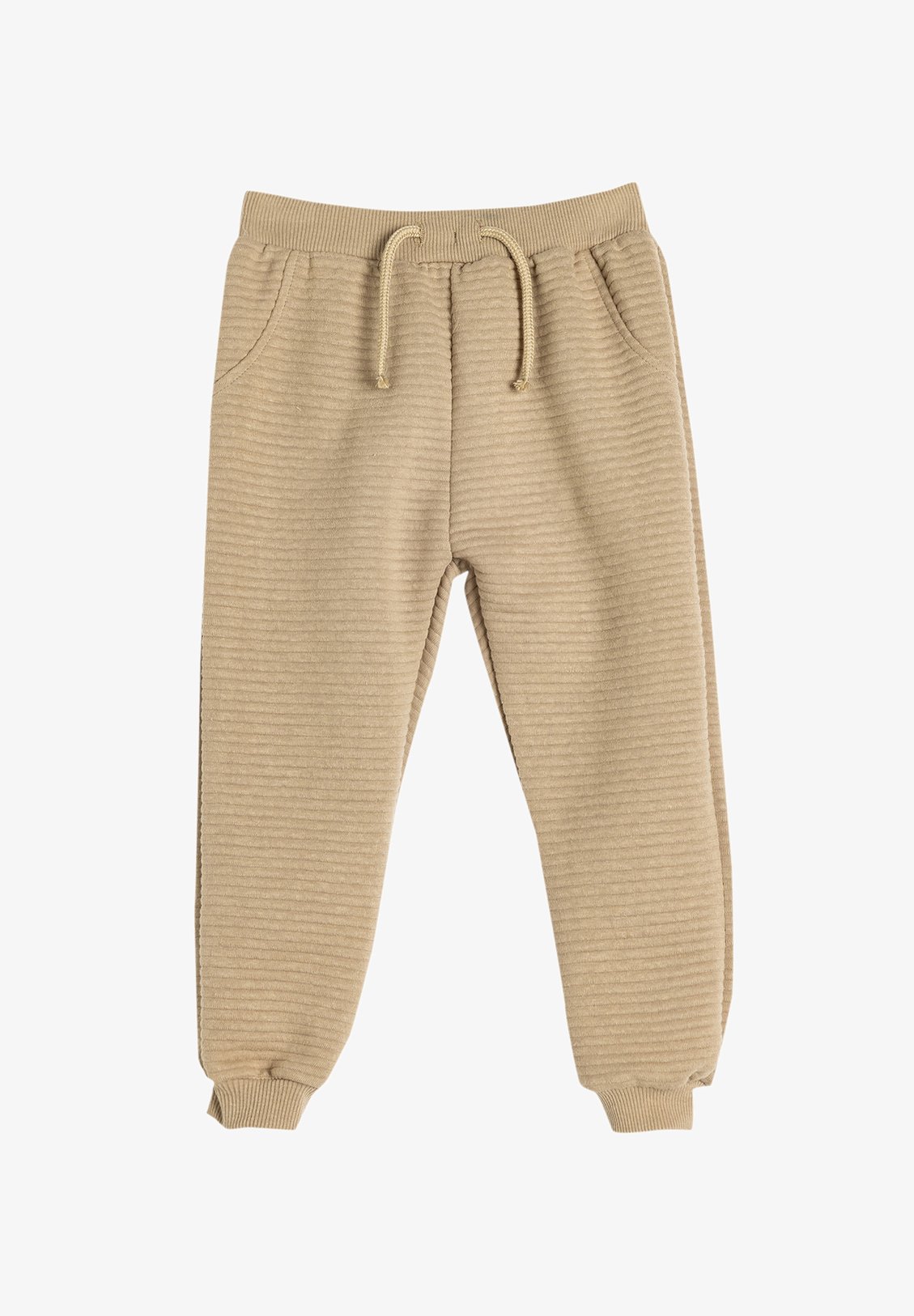 Koton TEXTURED Tracksuit bottoms beige Zalando