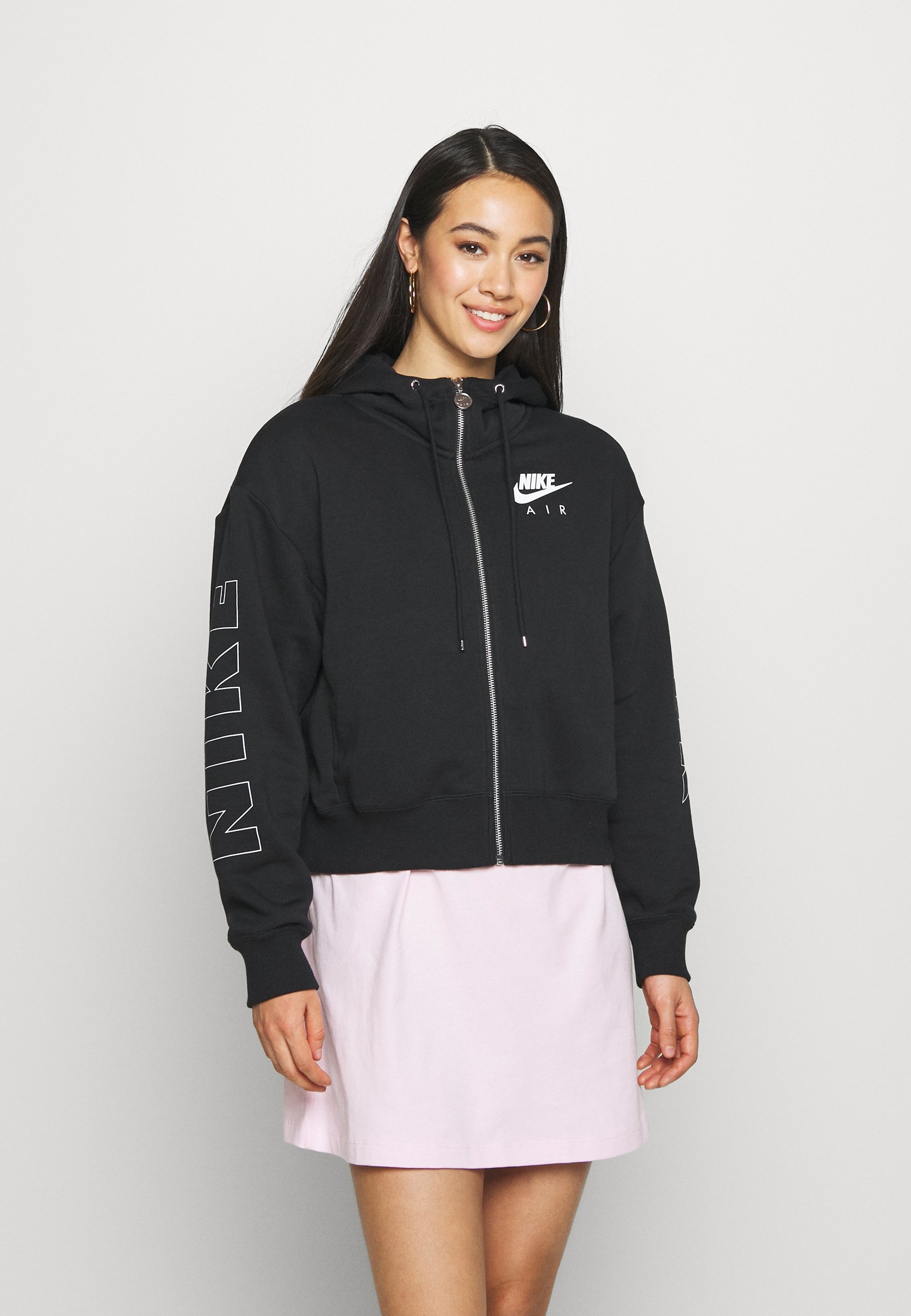 Nike Sportswear AIR HOODIE Sweatjacke blackice silver Nike Sportswear AIR HOODIE Sweatjacke blackice silver