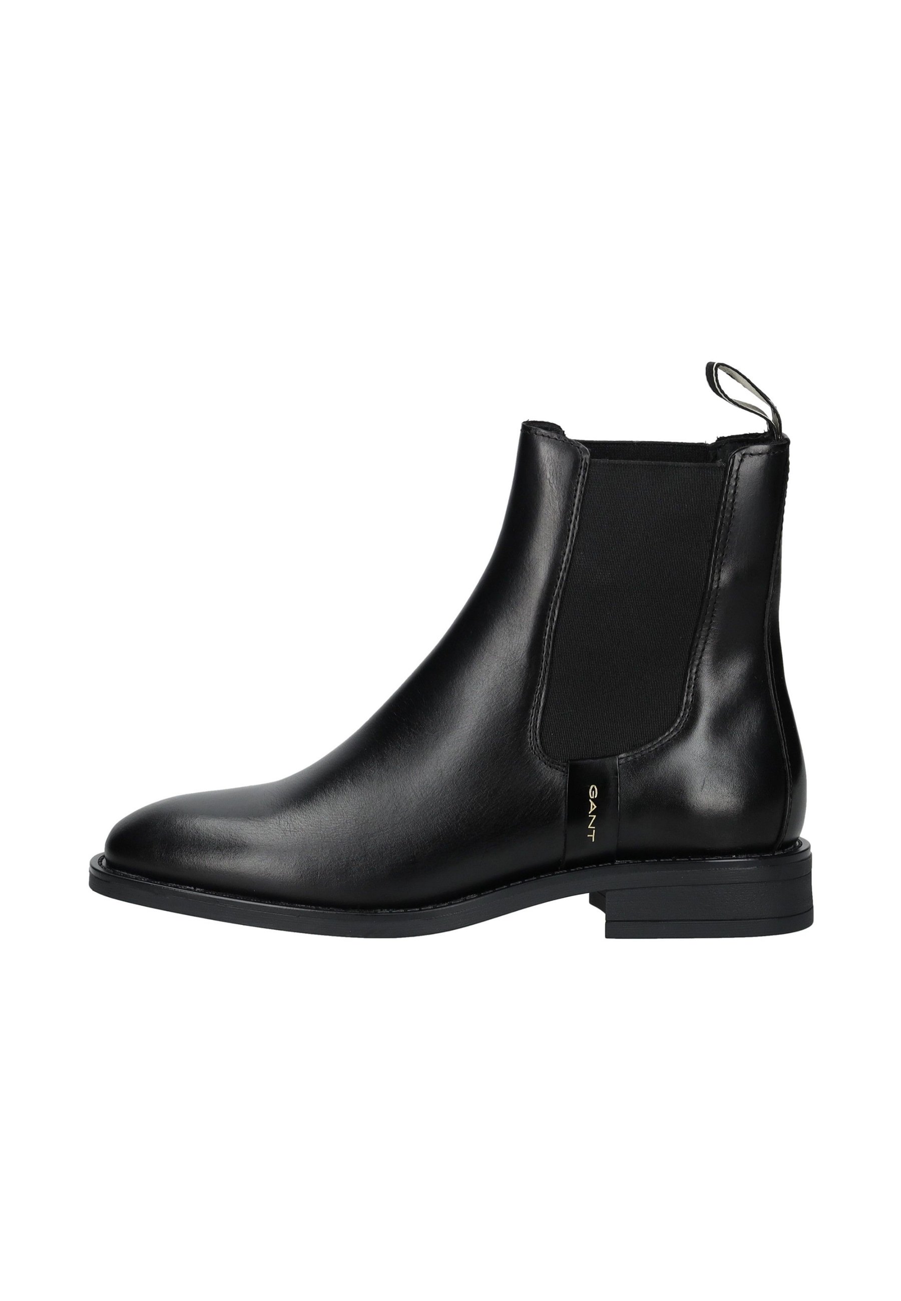 Stivali Chelsea GANT Fayy In Pelle Donna - Colore Nero - Tacco Piatto - Fodera In Tessuto - Tomaia In Pelle