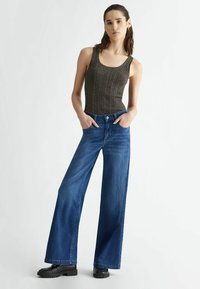 Liu Jo Jeans HIGH-WAISTED SUPER - Jeans a zampa - dark blue denim