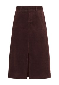 KLAY - Jupe trapèze - bitter chocolate