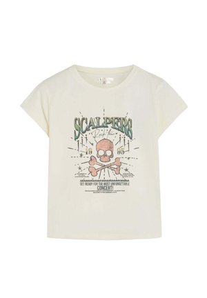 Scalpers, SCALPERS SCROCK TEE GIRLS - Camiseta estampada - off white