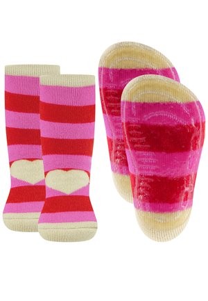 HOMESOCKS HEART 2 PACK UNISEX - Ponožky - rot