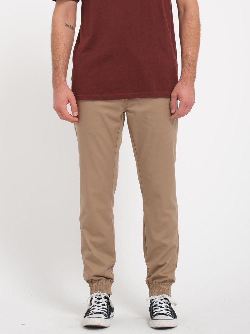 Volcom - FRICKIN SLIM JOG - Pantalon de survêtement - camel, Agrandir