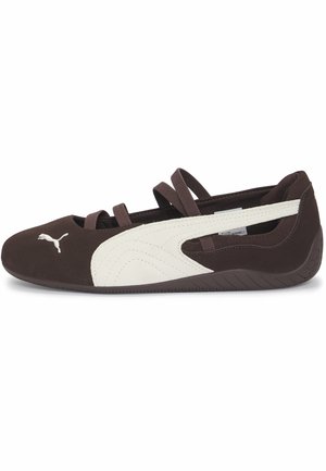 SPEEDCAT SD CAFE WNS - Pahkluurihmadega baleriinad - dark chocolate-warm white