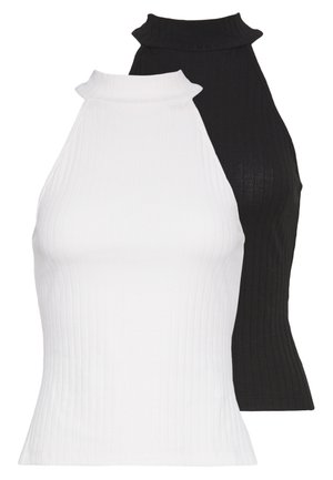 2 PACK - Top - off white/black