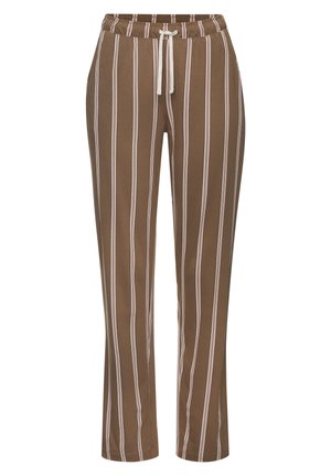 Nachtwäsche Hose - braun gestreift