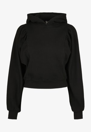 Kapucnis pulóver - black