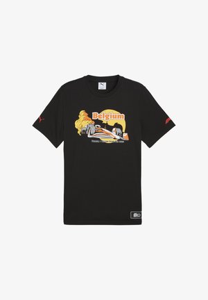 BELGIEN - Tricou cu imprimeu - black