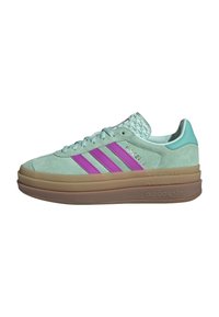 adidas Originals GAZELLE BOLD KIDS - Sneakers - clear mint flash pink mint rush