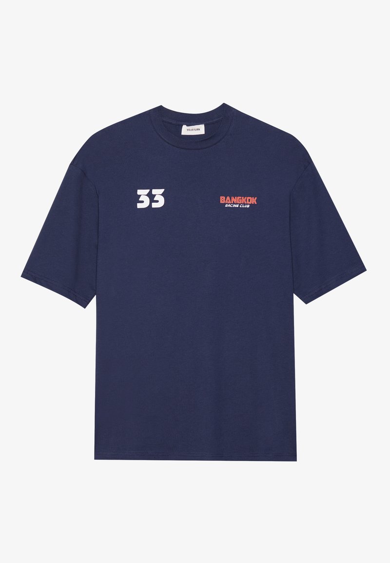 YOURTURN T-shirt print donkerblauw YOURTURN T-shirt print donkerblauw