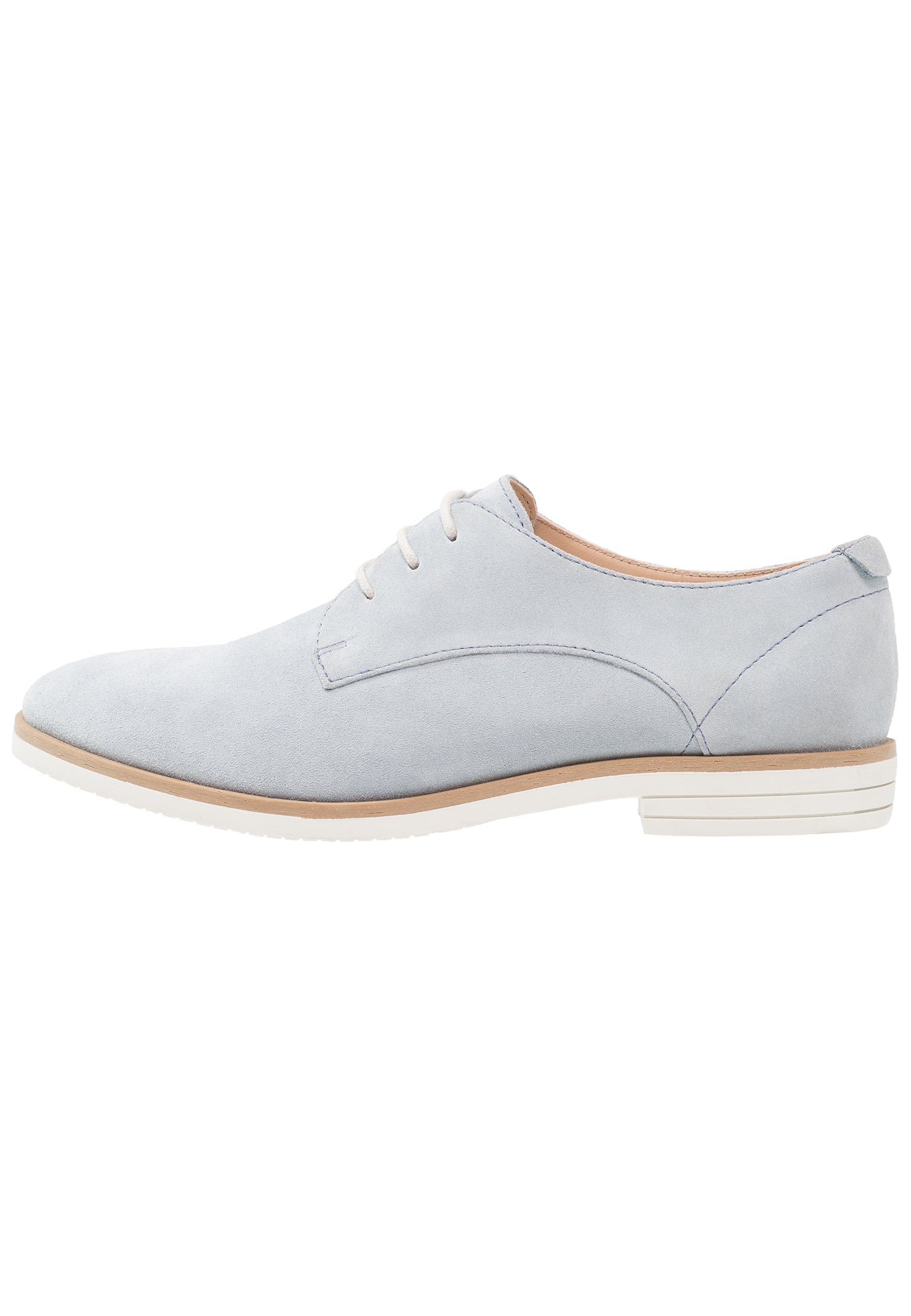 Anna Field LEATHER FLAT SHOES LACE UPS Snøresko light Anna Field LEATHER LACE UPS Snøresko blue Zalando.no