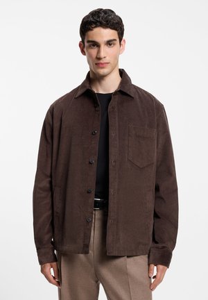 HUGO, ECORD - Hemd - brown overflow