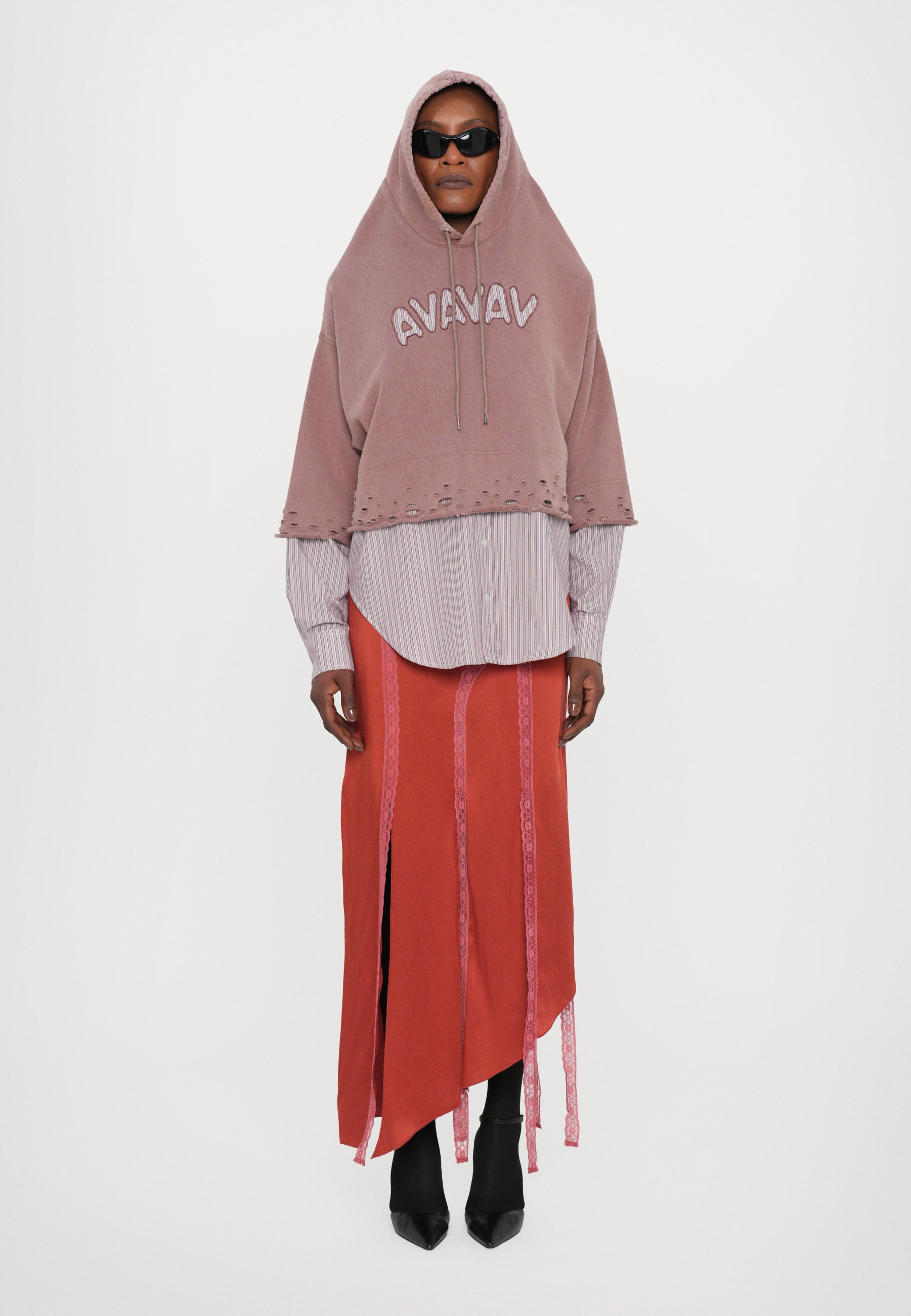コ*ロ様 25SS AVAVAVアヴァヴァヴ　Button Up Hoodie Hooded button-up shirt