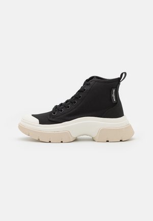 PALLAWAVE - Bottines à lacets - black/marshmallow
