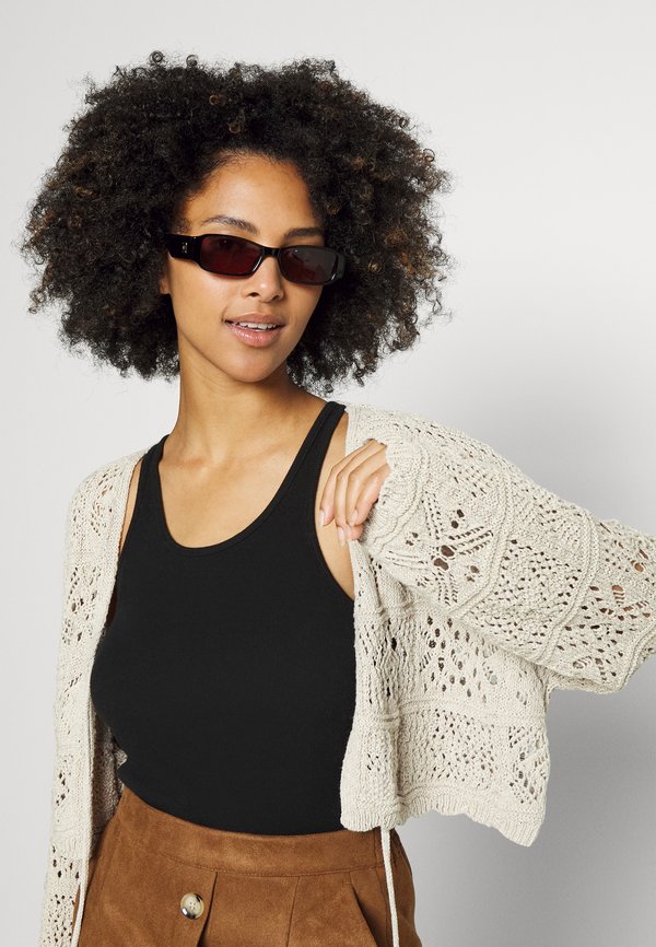 ONLBEACH LIFE O NECK  - Cardigan - pumice stone2