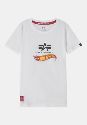 HOT WHEELS FLAG - Print T-shirt - white