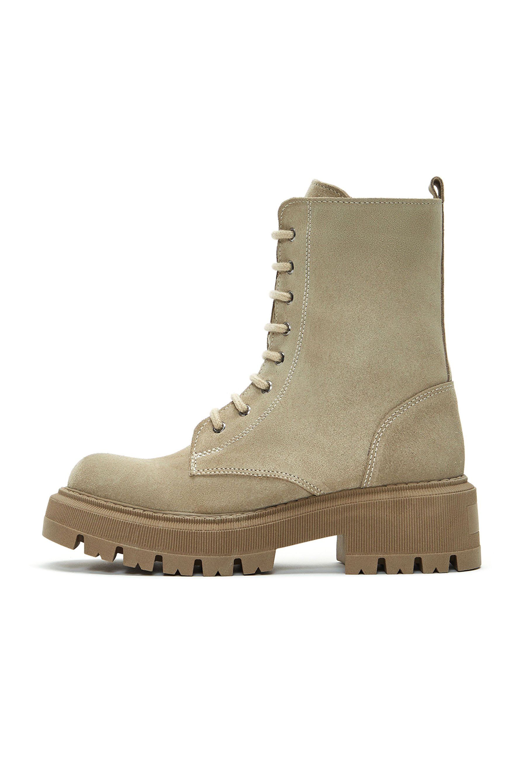Derimod Enkellaarsjes met plateauzool - beige - Zalando.nl