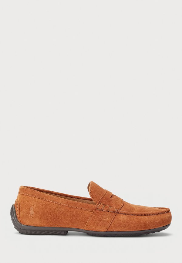 REYNOLD SUEDE DRIVER - Moccasins - teak