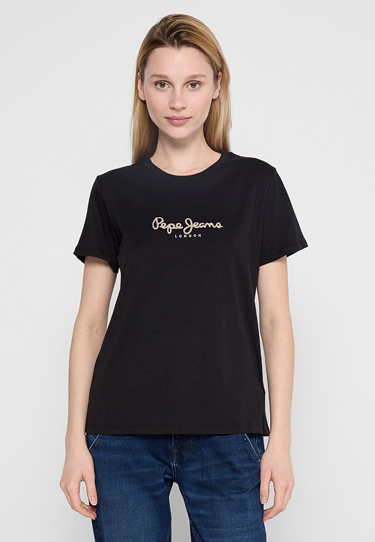 Pepe Jeans T-shirt print zwart Pepe Jeans T-shirt print zwart