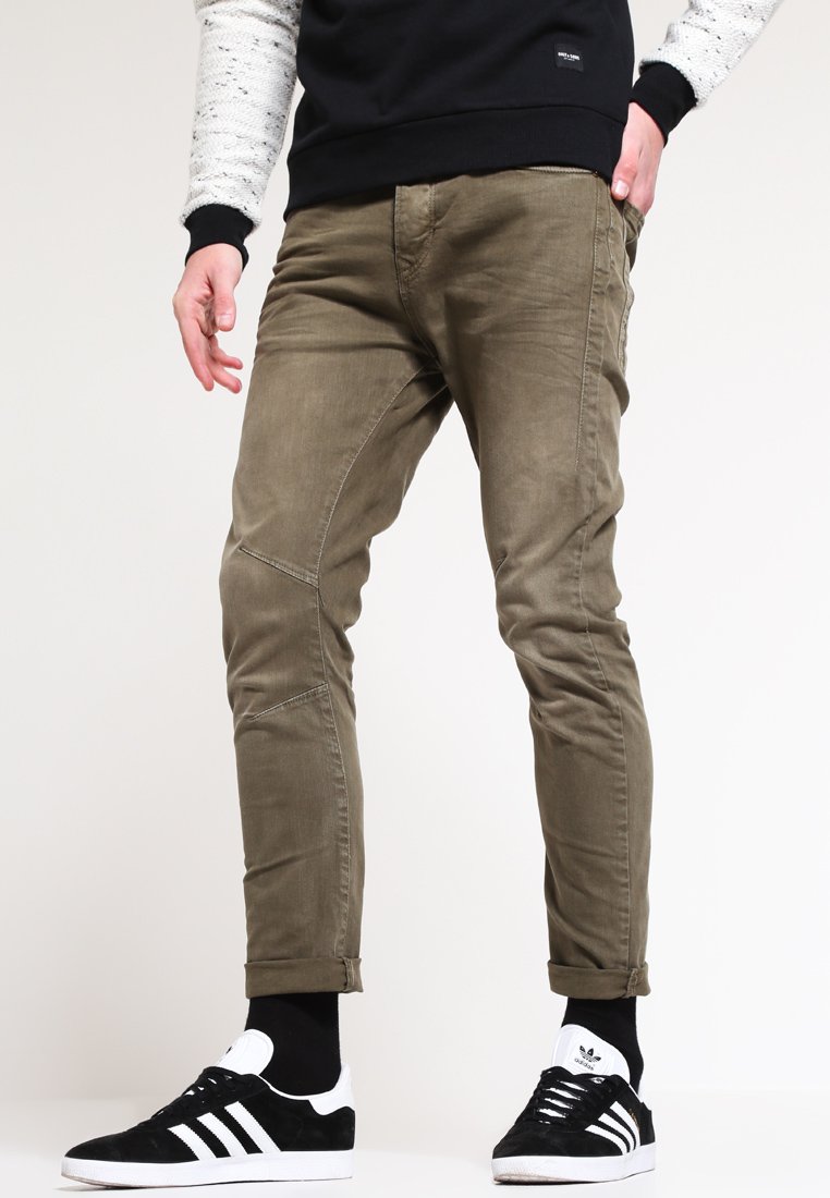 Jack & Jones JJILUKE JJECHO - Vaqueros tapered - olive night
