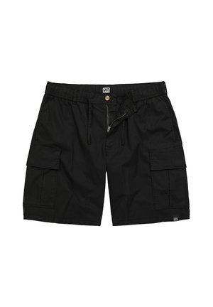 STHUGE, CARGO BERMUDA SHORTS, BAGGY FIT, ELASTICATED WAISTBAND, UP TO SIZE 72 - Shorts - black
