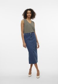 Vero Moda VMALVA V NECK - Blūze - vetiver