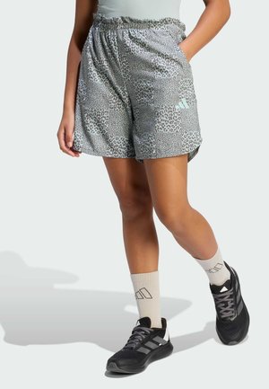 FUTURE ICONS ALLOVER PRINTED - Shorts - sage charcoal tactile green