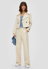 s.Oliver MIT V-AUSSCHNITT - T-Shirt basic - blassblau