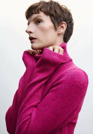 HALLE - Abito in maglia - fuchsia
