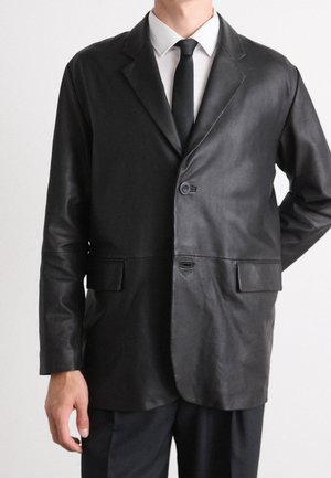 Lederjacke - black
