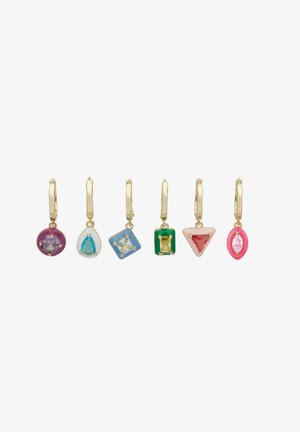 U.S. Polo Assn. 6 PACK SOPHIE - Earrings - multicolour hoop yellow gold