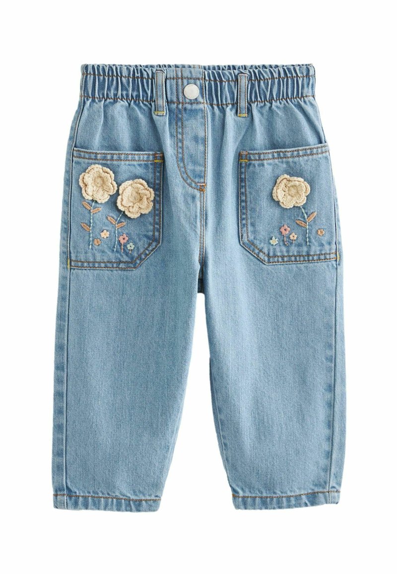Next Tiesaus kirpimo džinsai - mid blue denim