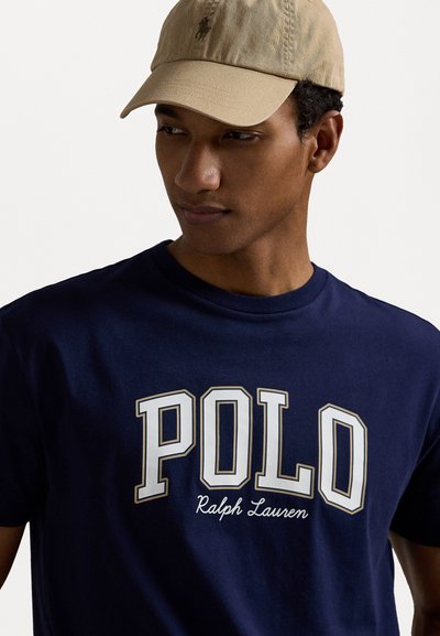 Polo Ralph Lauren CUSTOM SLIM FIT LOGO JERSEY T-SHIRT - Trükipildiga T-särk - cruise navy
