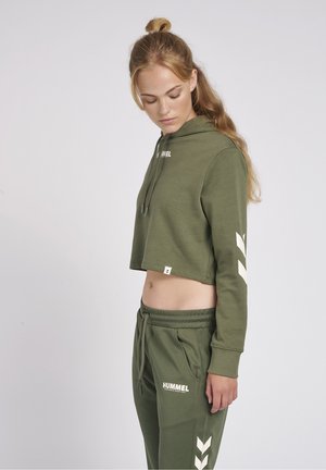 Hummel HMLLEGACY CROPPED  - Hoodie - beetle