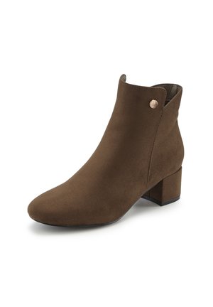 LASCANA, STIEFELETTE - Ankle Boot - braun
