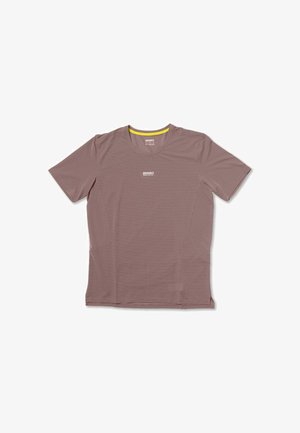 Brooks, HIGH POINT SHORT SLEEVE 2.0 - T-shirt con stampa - peppercorn