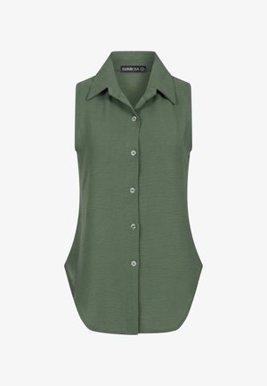 Cloud 5ive, TOP WITH BUTTON PLACKET - Débardeur - olive