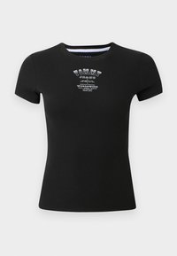 SLIM WESTERN TEE - Marškinėliai su spaudiniu - black