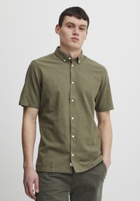 Casual Friday CFANTON  FIL A FIL SHIRT - Overhemd - burnt olive melange