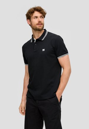 s.Oliver MIT KONTRAST-DETAILS - Polo - schwarz