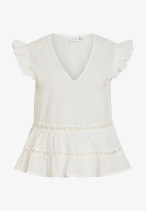 VILA, VIHUMILA FRILL - Pusero - snow white