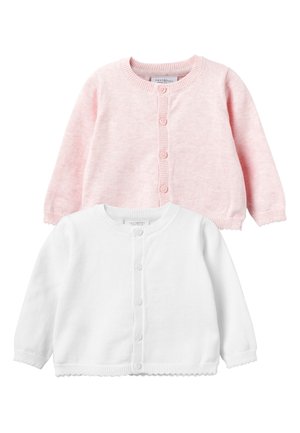 PINK/WHITE 2 PACK CARDIGANS (0MTHS-3YRS) - Strickjacke - pink