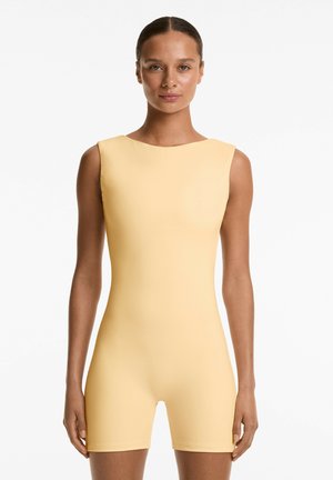 OYSHO POLYAMIDE WITH A COTTON-LIKE FEEL - Jumpsuit - yellow