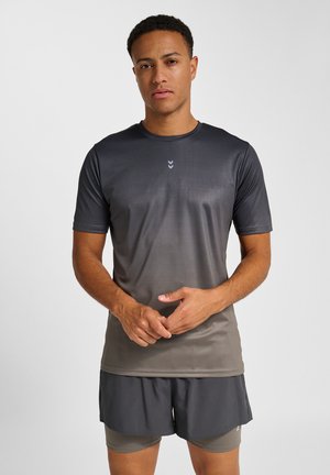 PULSE GRADIENT  - T-Shirt print - charcoal gray