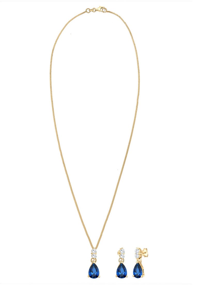 Damen Halsketten | Elli JEWELRY SET CLASSIC Ohrringe gold-coloured/goldfarben - KD84075 Damen Halsketten | Elli JEWELRY SET CLASSIC Ohrringe gold-coloured/goldfarben - KD84075