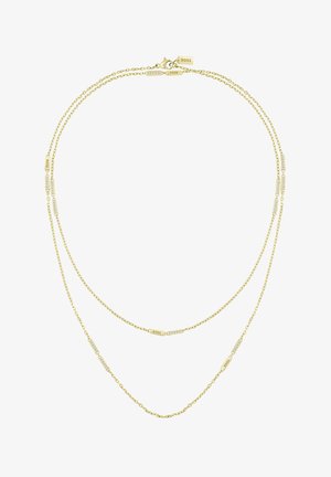 LYG IP E WITH STATIONS (LOGO AND CRYSTALS) - Halsband - gold-coloured