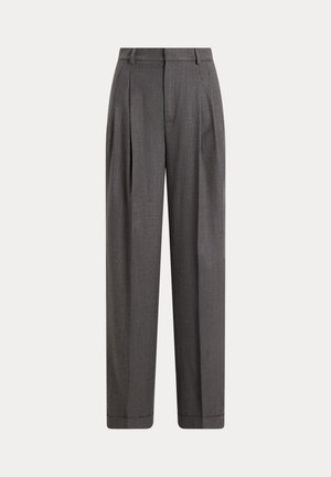 Polo Ralph Lauren, WOOL-BLEND BACALL PANT - Kalhoty - med grey melange
