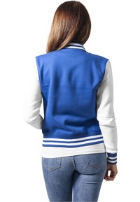 Urban Classics LADIES 2-TONE COLLEGE SWEATJACKET - Bomber bunda - royal/white