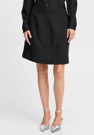 BYMMMIDDE - A-linjainen hame - black